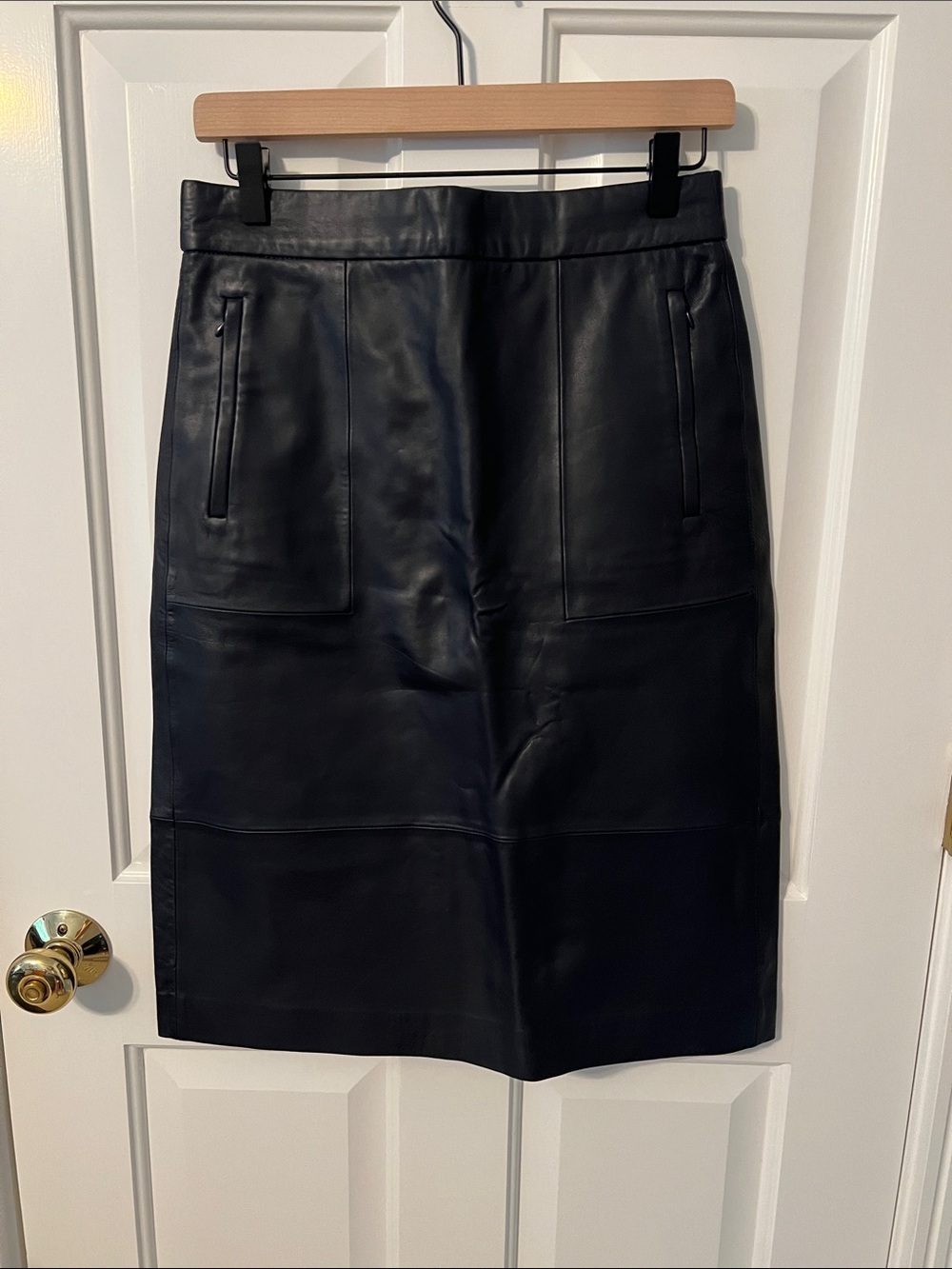 J. Crew Collection Leather Skirt, NWT, Size 4